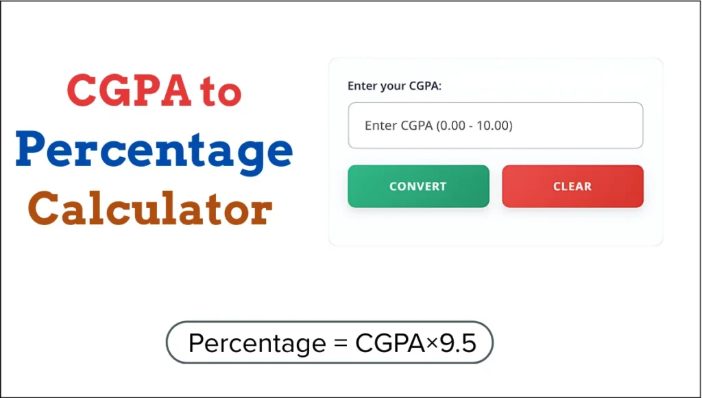 CGPA to Percentage Calculator