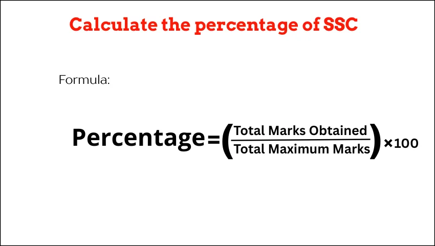 Calculate the percentage of SSC