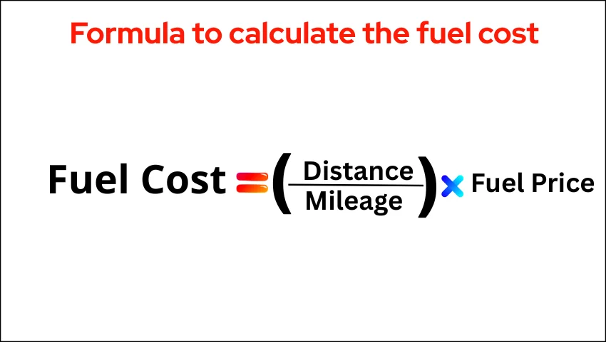 Formula to calculate the fuel cost