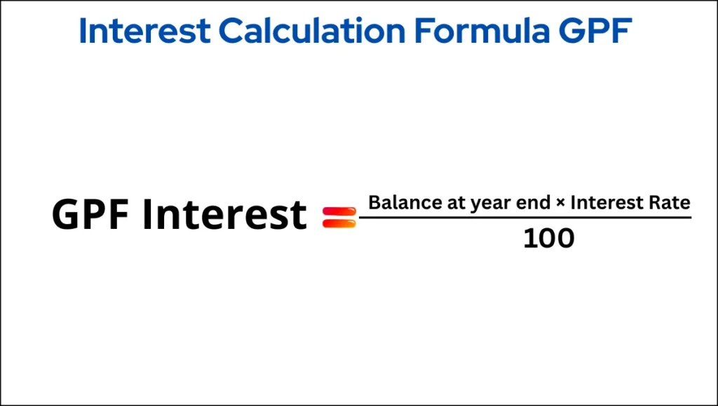 Interest Calculation Formula GPF