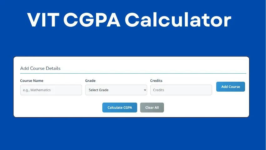 VIT CGPA Calculator