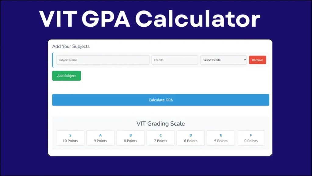 VIT GPA Calculator